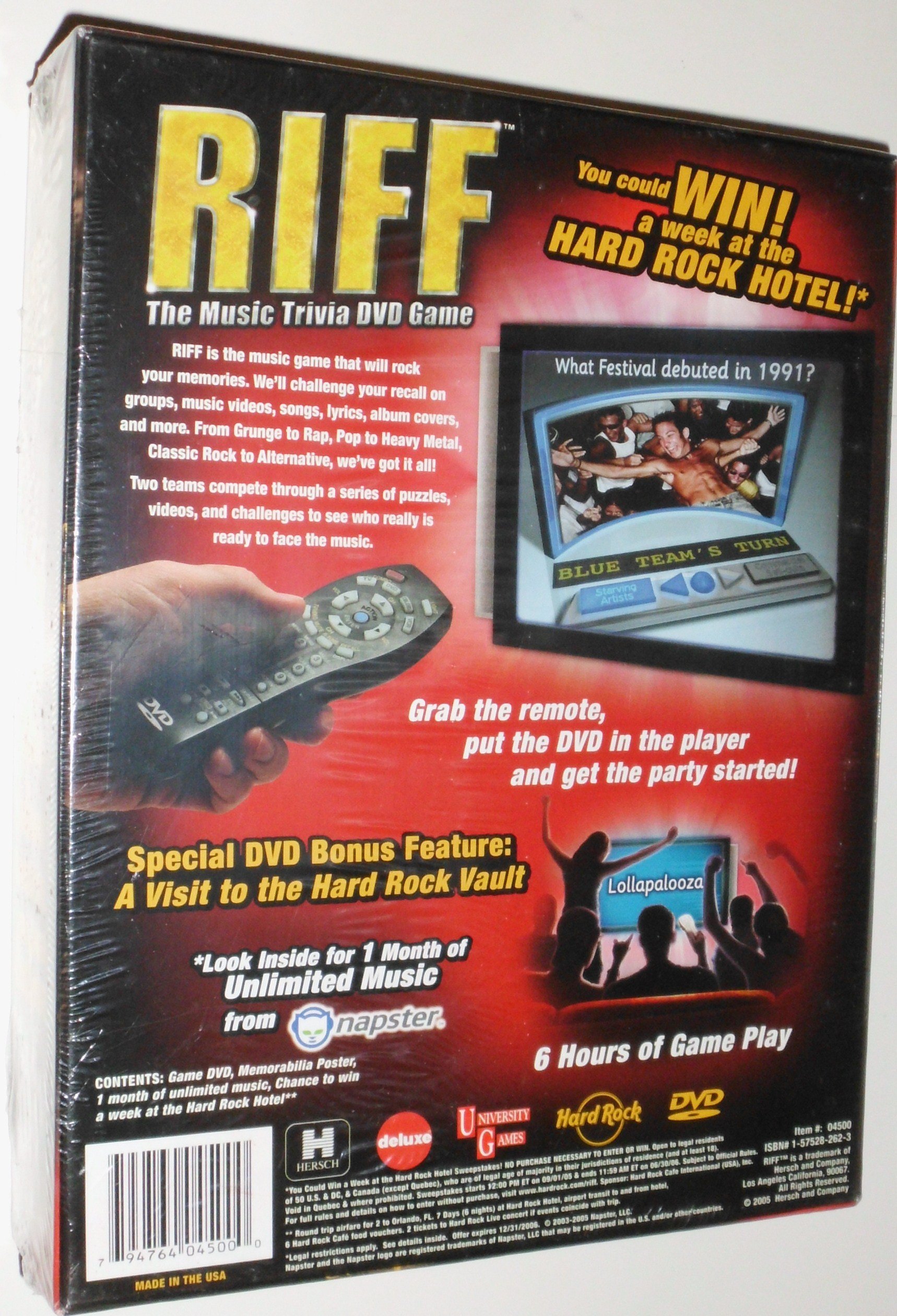 University Games Riff DVD Game