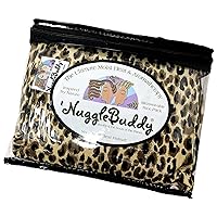 'NUGGLEBUDDY New! Microwavable Moist Heat & Aromatherapy Organic Rice Pack. Lovely Cheetah Flannel Fabric.Sweet Lavender Aromatherapy!