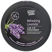 Citrus Magic On The Go Odor Absorbing Solid Car Air Freshener, Refreshing Lavender, 8-Ounce, Pack of 1