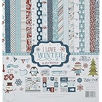 Echo Park Paper Company Love Winter Collection Kit 12-x-12-Inch