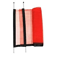 Play It Safe Driveway Net, Orange – Removable Safety Netting, Fits Driveways up to 25’ Wide, Kid Safe Barrier Net with Bright Orange Color for High Visibility, RPDN26