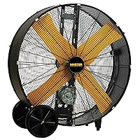 Master Professional High Capacity Belt-Drive Barrel Fan, 36-inch, 2 Speed, OSHA Compliant - MAC-36-BDF