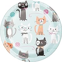 Creative Converting Cat Party Dessert Plates, 24 ct