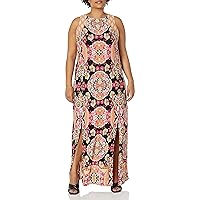 London Times Women's Dual Slit Maxi Dress Vacation Occasion Event Guest of