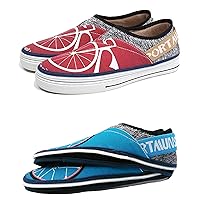 BBSHOES Canvas Versatile Slip-on Zipper Changeable Uppers Fashion Casual Sneaker Walking Shoes for Men and Women. Great Gift Select Size First