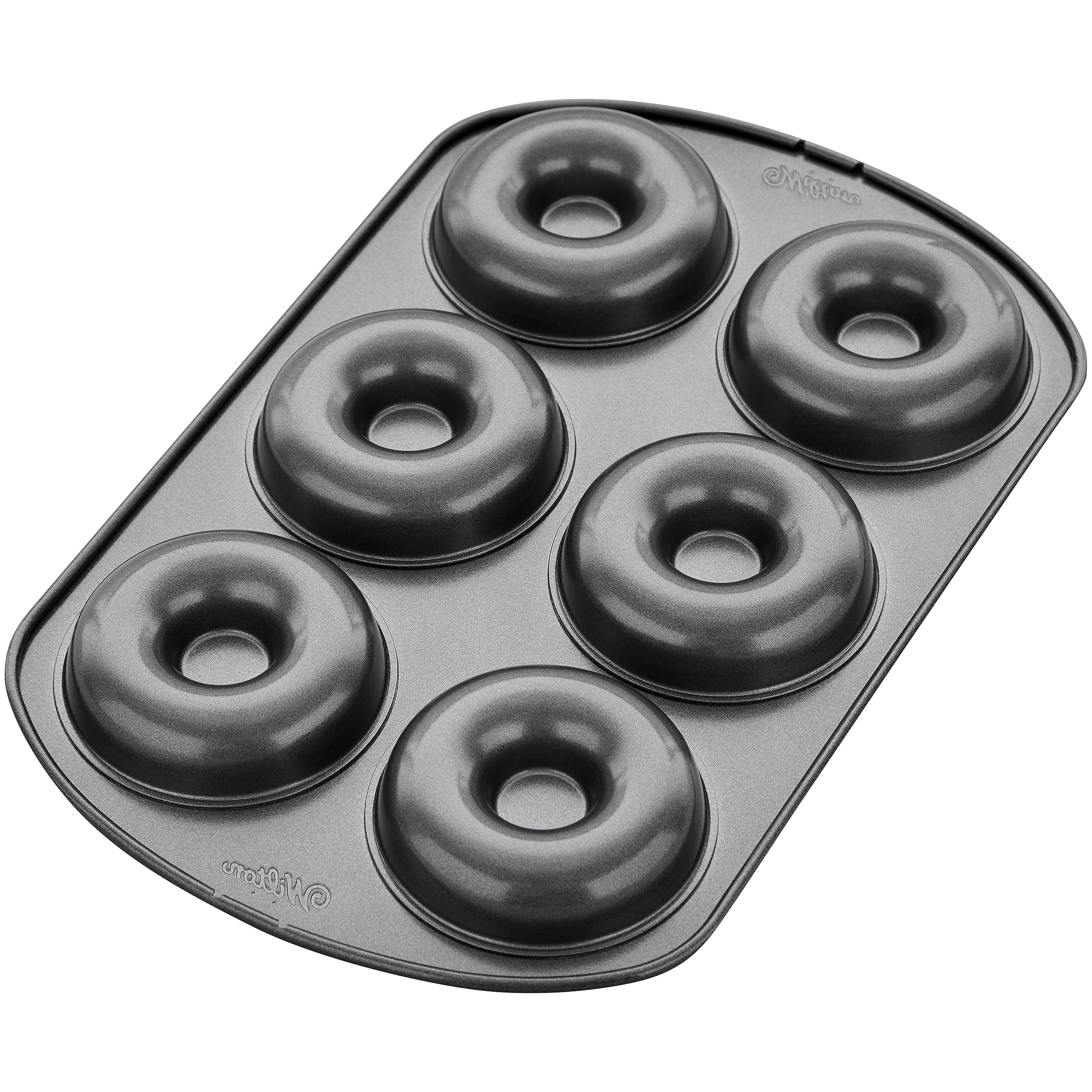 Wilton 6-Cavity Doughnut Baking Pan, Makes Individual Full-Sized 3 3/4