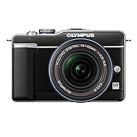 OM SYSTEM OLYMPUS PEN E-PL1 12.3MP Live MOS Micro Four Thirds Mirrorless Digital Camera with 14-42mm f/3.5-5.6 Zuiko Digital Zoom Lens (Black)