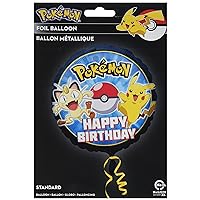 Anagram International Pokemon Happy Birthday Foil Balloon, 18