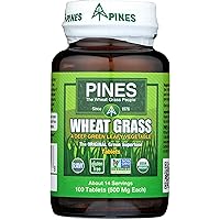 Organic Wheat Grass 500 Mg Tablets, 100 Count