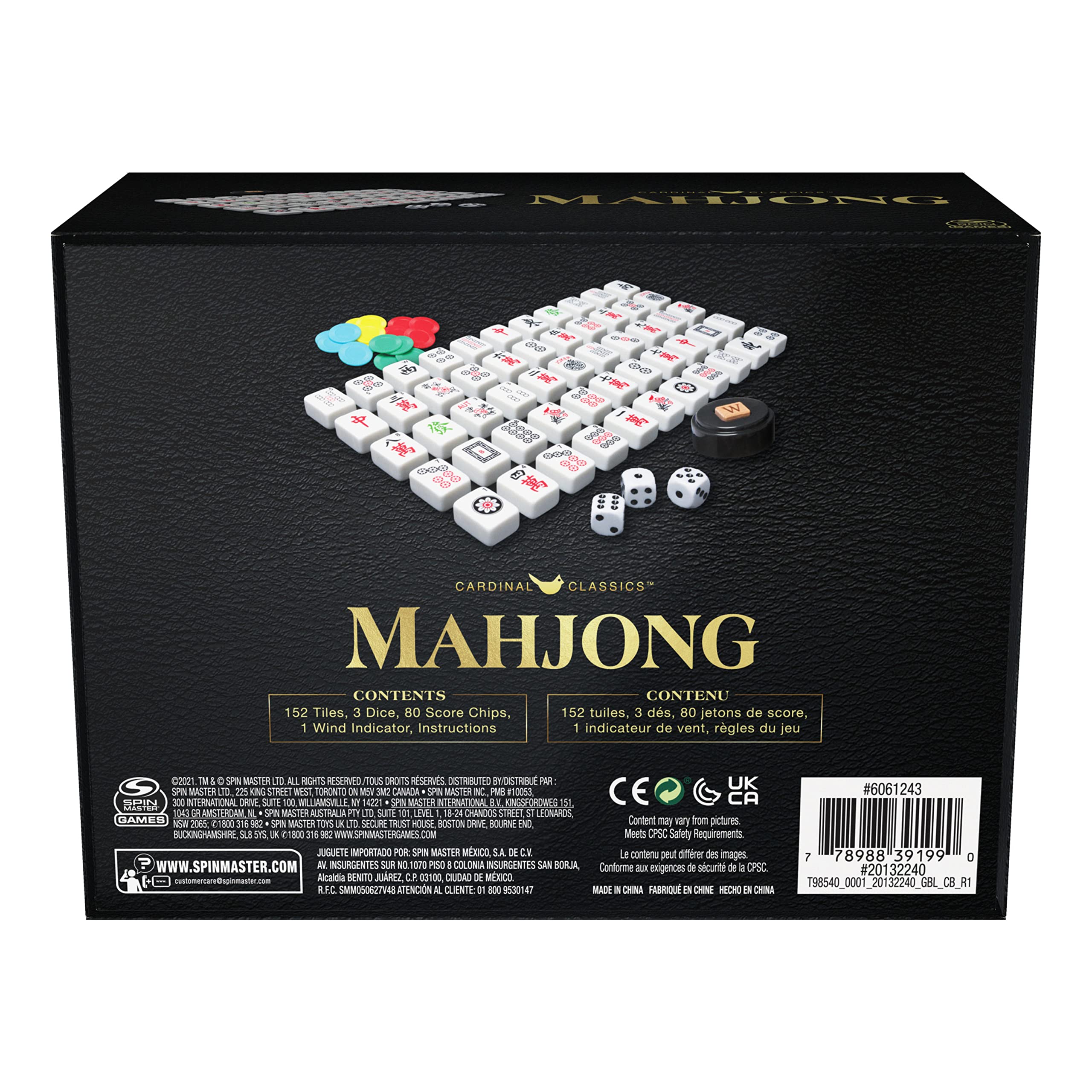 Mah Jong Classic Strategy Game for Kids, Families, and Adults Ages 8 and up