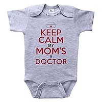 Doctor Baby Onesie/KEEP CALM MY MOM'S A DOCTOR/Unisex Infant Bodysuit