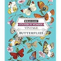 Brain Games - Sticker by Number - Vintage: Butterflies Brain Games - Sticker by Number - Vintage: Butterflies Paperback