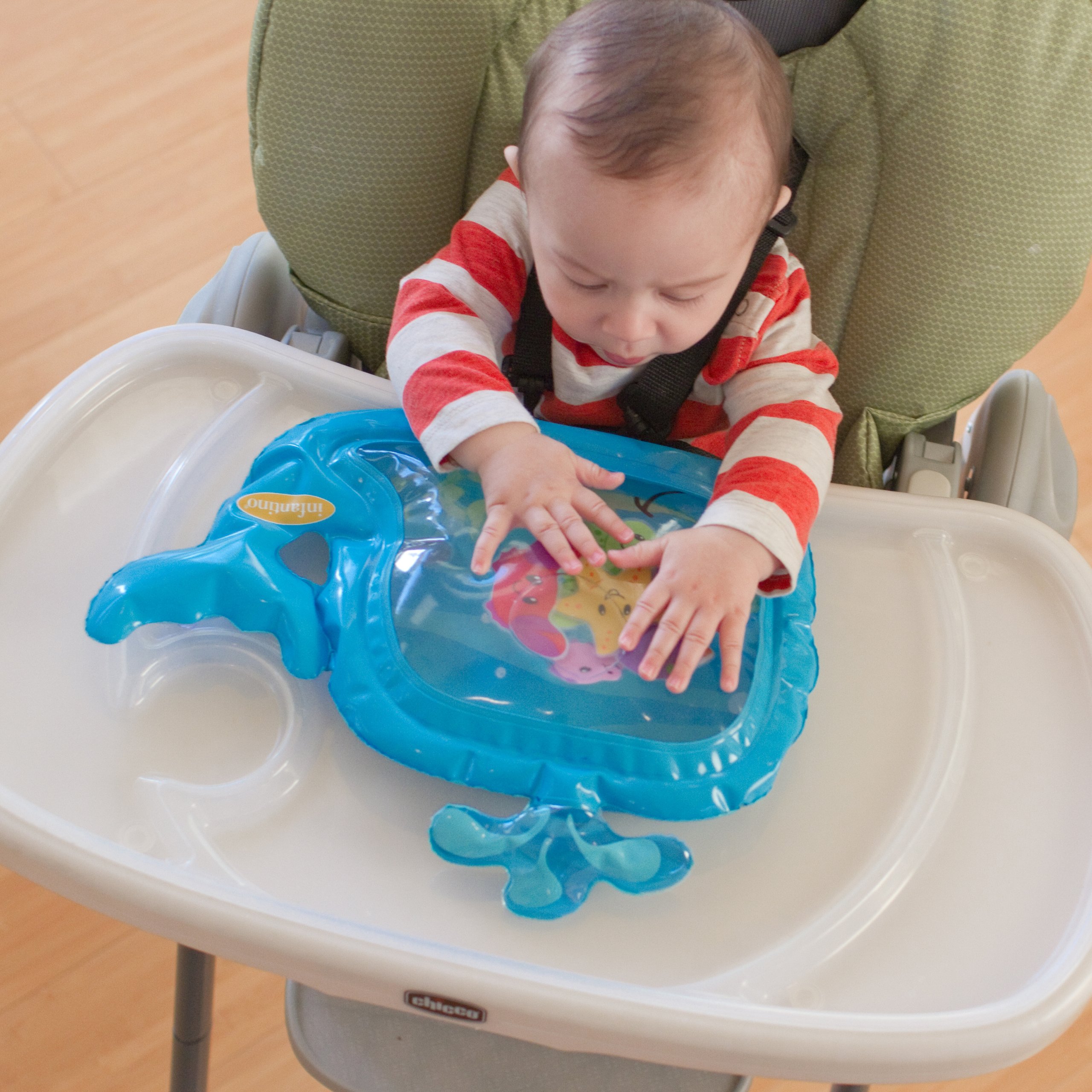 Infantino Pat & Play Water Mat - Whale Themed Water Mat for Infants and Older Babies, Tummy Time and Sensory Play