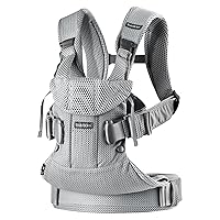 BabyBjörn New Baby Carrier One Air 2019 Edition, Mesh, Silver, One Size(Pack of 1)