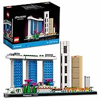LEGO 21057 Architecture Singapore Model Building Set for Adults, Skyline Collection, Collectible Crafts Construction, Home Decor Gift Idea