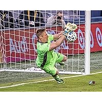 Tim Melia Sporting Kansas City Unsigned 2020 MLS Playoffs Round 1 Penatlty Shootout Save in Win Photograph - Autographed Soccer Art