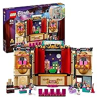 LEGO Friends Andrea's Theater School Playset, 41714 Creative Pretend Play Theater Toy, Gift Idea for Kids Girls Boys 8+ Years Old, Theater with Curtains, Lighting, Props and 4 Friends Toy Figures