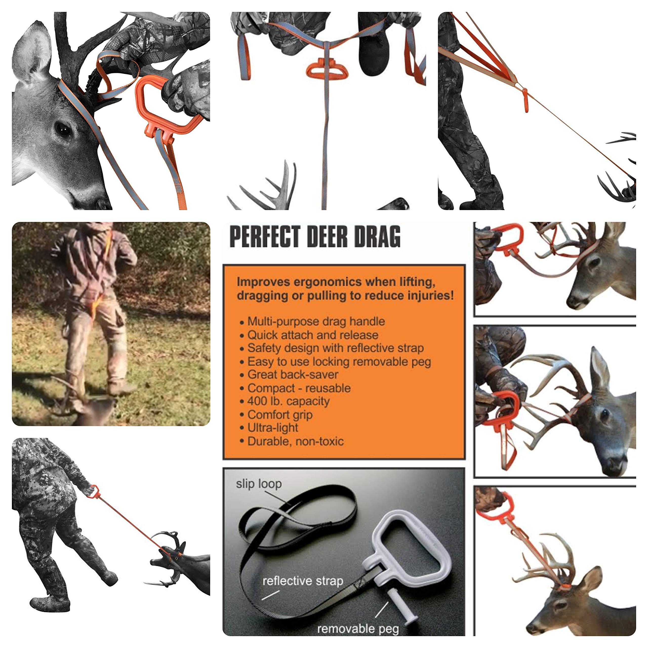 MULTUS: Deer Drag and Harness Hunting Gear Every Way to Drag a Deer in ONE Product Fast & Easy! Hunting accessories for deer hunting Gift