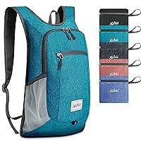 Hiking Backpack 15L Small Travel Backpack Lightweight Daypack Foldable Hiking Backpack Packable Camping Hiking Backpack for Women Men (Teal Blue)