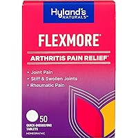 Hyland’s Naturals Flexmore, Arthritis Pain Relief, Joint Pain, Stiffness & Swelling, Rheumatic Pain, Quick Dissolving Tablets, 50 Count