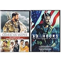 Only One Mission Secret Soldiers 13 Hours & American Sniper Double Feature 2-DVD Movie Bundle