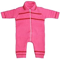 Knit Baby Playsuit, Size: 6-12 M, Color: Pink
