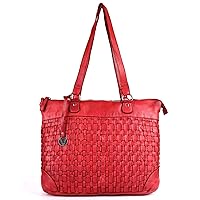 Vilenca Holland Genuine Leather Women's Tote Handbags, Satchel Purse Ladies Shoulder Bags with Top Handle