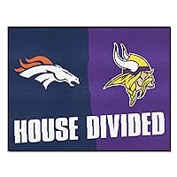 Fanmats NFL Unisex House Divided Mat