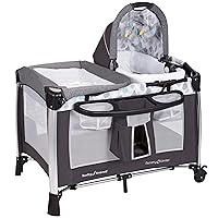 Baby Trend GoLite ELX Unisex Versatile Deluxe Infant Play Portable Nursery Center for Newborns, Lightweight 30 pounds, Drip Drop Blue