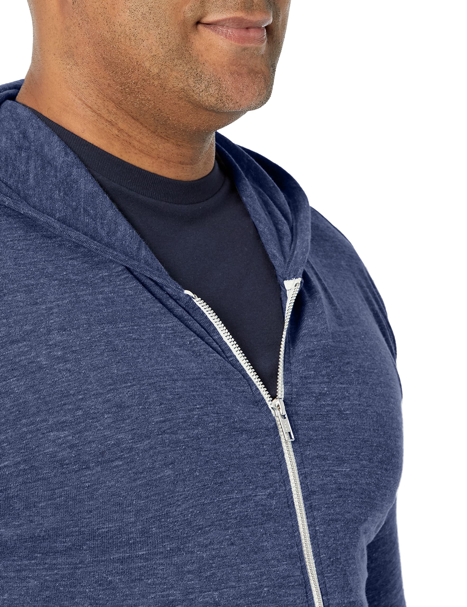 Alternative Men's Hoodie, Eco Zip Up Camo Triblend Jersey Hooded Sweatshirt