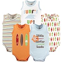 Luvable Friends Unisex Baby Cotton Sleeveless Bodysuits
