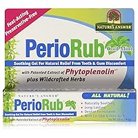 Natures Answer Periorub Topical Rub, 0.5 oz Dentist Formulated Soothing Gel for Teeth and Gums