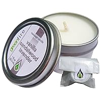 Greenfire Sandalwood Lavender Vanilla blend All Natural Massage Candle (size 1 fluid ounce)