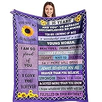 Sweet 16 Gifts for Girls, 16th Birthday Gifts for Girls, 16th Birthday Girl Gifts Blanket 50