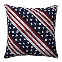 Americana Indoor/Outdoor Accent Throw Pillow, Plush Fill, Weather, and Fade Resistant, Floor - 25