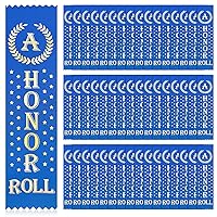 200 Pcs an Honor Roll Award Ribbons Blue Honorable Ribbon Bookmark Medal Ribbons Prize Ribbon Bulk Student Awards and Incentives for Kids School Office Competition Sports Event Contest Supplies