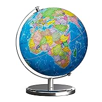 Illuminated World Globe with Stand, 9