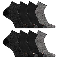 Merrell Men's and Women's Cushioned Midweight Ankle Socks - 4, 8, 12 Pairs - Moisture Wicking