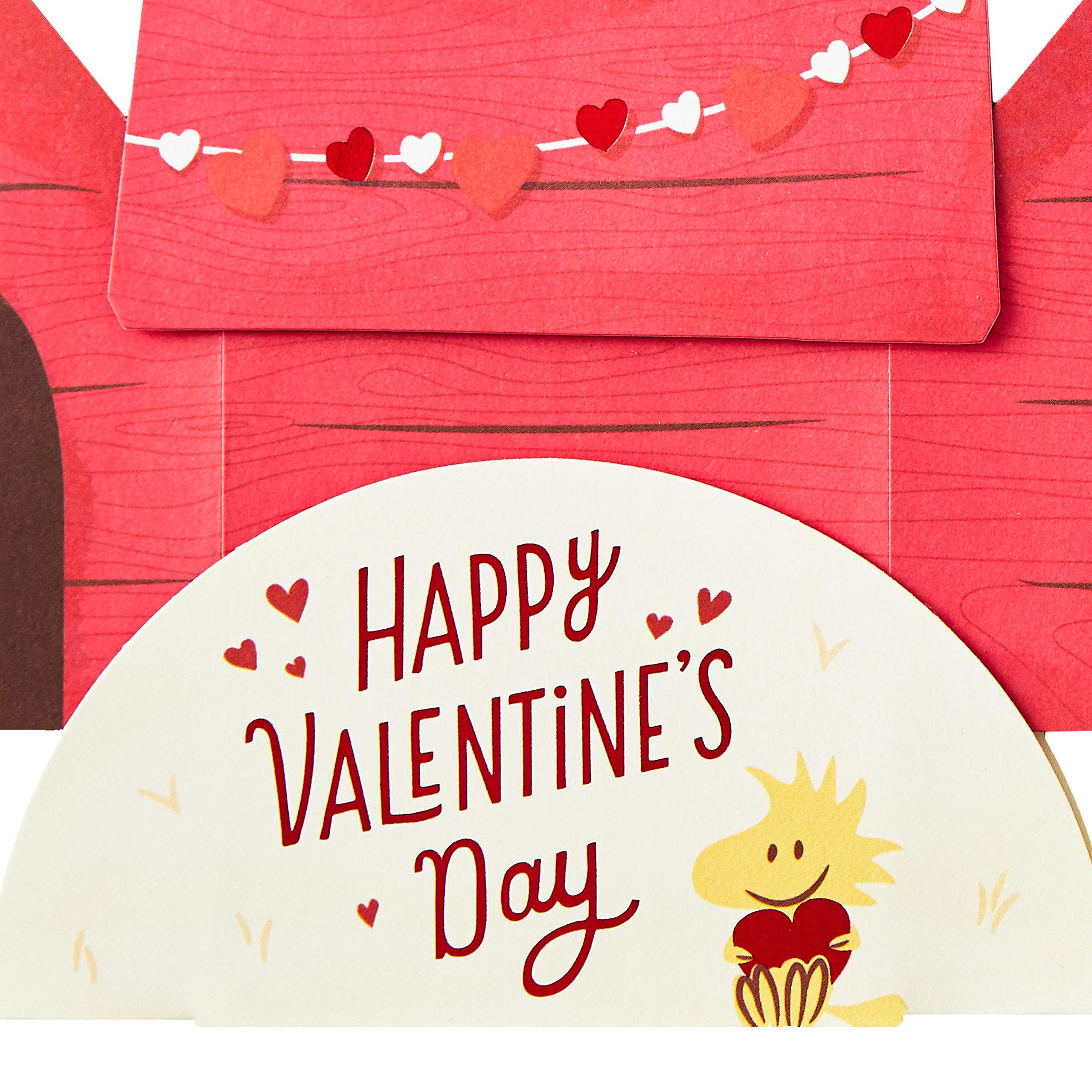Hallmark Paper Wonder Peanuts Pop Up Valentines Day Card (Snoopy and Woodstock)