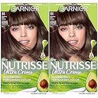 Hair Color Nutrisse Nourishing Creme, 51 Medium Ash Brown (Cool Tea) Permanent Hair Dye, 2 Count (Packaging May Vary)