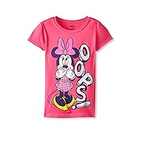 Minnie Mouse Smile Girls The Princess T-Shirt - X-Large Raspberry