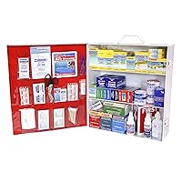 Rapid Care First Aid 80098 3 Shelf All Purpose First Aid Kit Cabinet, Class A+, Exceeds OSHA/ANSI Z308.1 2015, Wall Mountable Rapid Care First Aid 80098 3 Shelf All Purpose First Aid Kit Cabinet, Class A+, Exceeds OSHA/ANSI Z308.1 2015, Wall Mountable