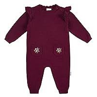 Gerber Baby Girls Sweater Knit Romper Jumpsuit