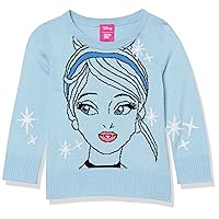 Amazon Essentials Disney | Marvel | Star Wars | Frozen | Princess Girls and Toddlers' Pullover Crew Sweaters
