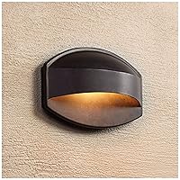 Possini Euro Design Xane Modern Outdoor Wall Light Fixture Halogen Bronze Metal 11