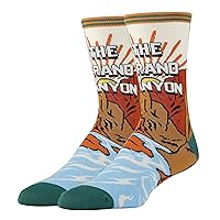 Men's Funny National Parks Socks, Novelty Cool Crazy Crew Socks Fun Gifts Merch, Size 8-13