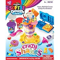 Cra-Z-Art Softee Dough Crazy Shakes Milkshake Playset, Modeling Dough Play Toy for Kids Ages 3 Years and Up
