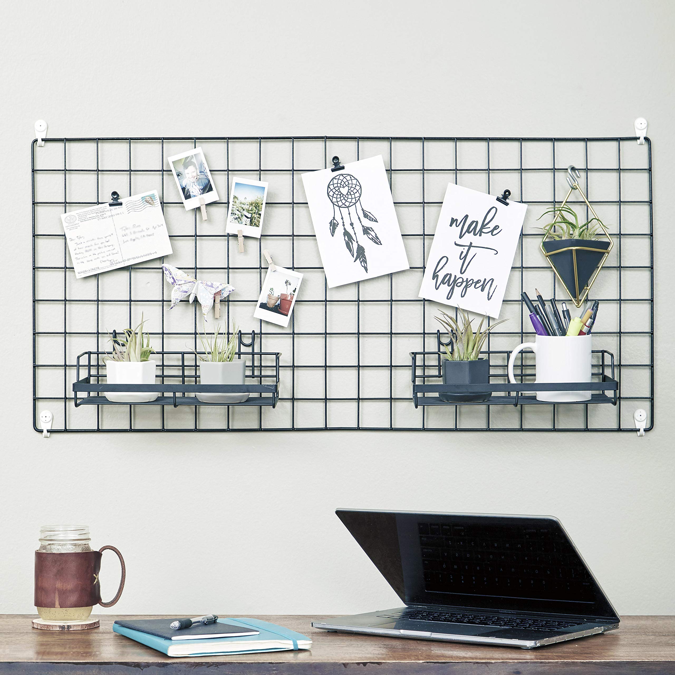 Mua Wire Hanging Wall Grid - Black - Home Decor - Office Storage ...
