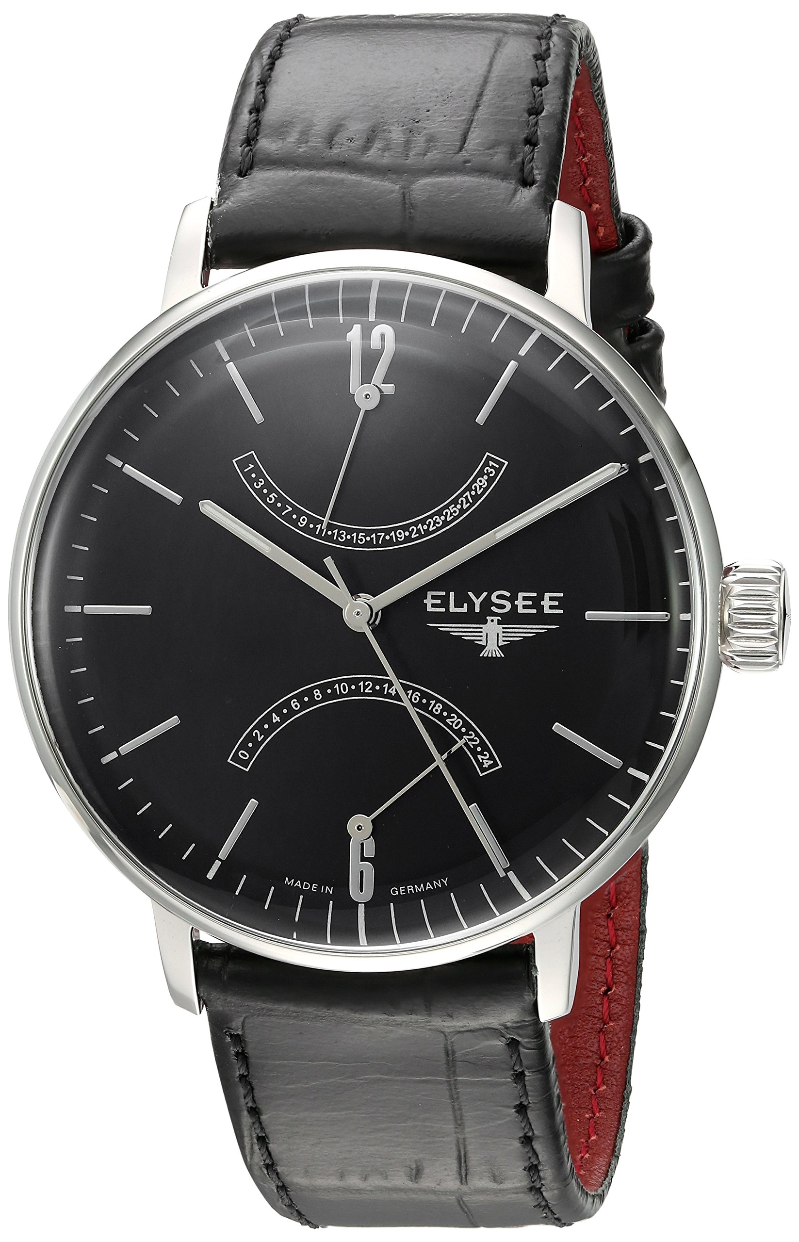 ELYSEE Men's 13276 Classic-Edition Analog Display Quartz Black Watch