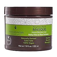 Hair Care Products Weightless Repair Hair Masque - For Thin Fine Hair - Color-Safe, Cruelty-Free and 100% Vegan - 7.5 Fl. Oz.